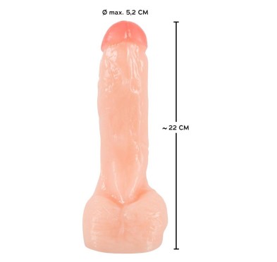 Solidne dildo duże grube naturalny penis sex 23cm
