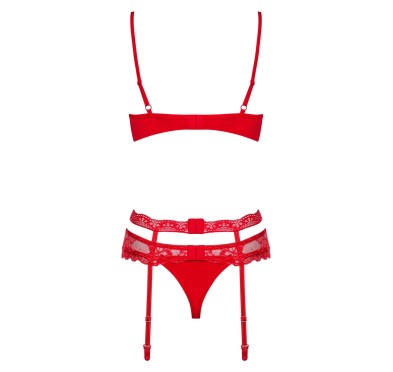 Komplet erotyczny pas stanik stringi obsessive s/m
