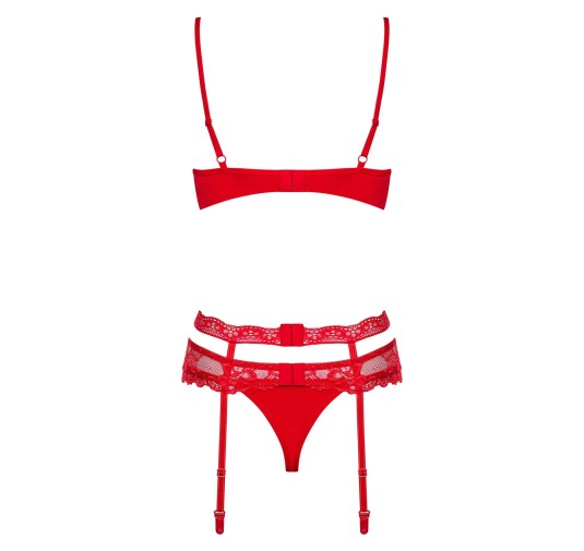 Komplet erotyczny pas stanik stringi obsessive s/m