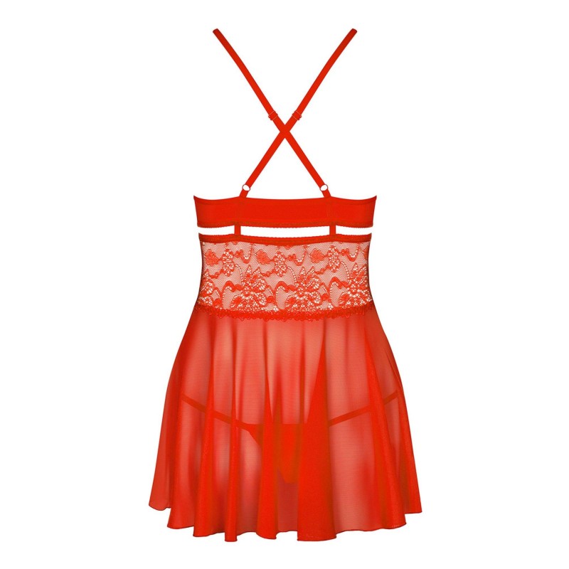 Czerwony komplet koszulka stringi obsessive xxl Czerwony komplet koszulka stringi obsessive xxl
