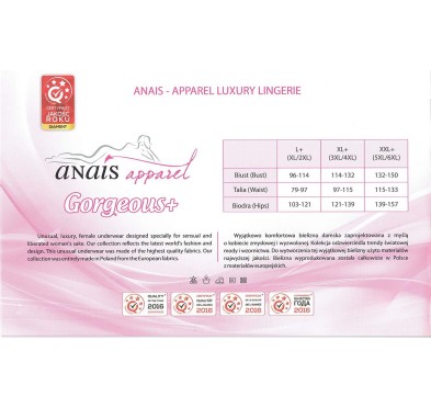 ACRE black chemise L+ ( czarna halka )