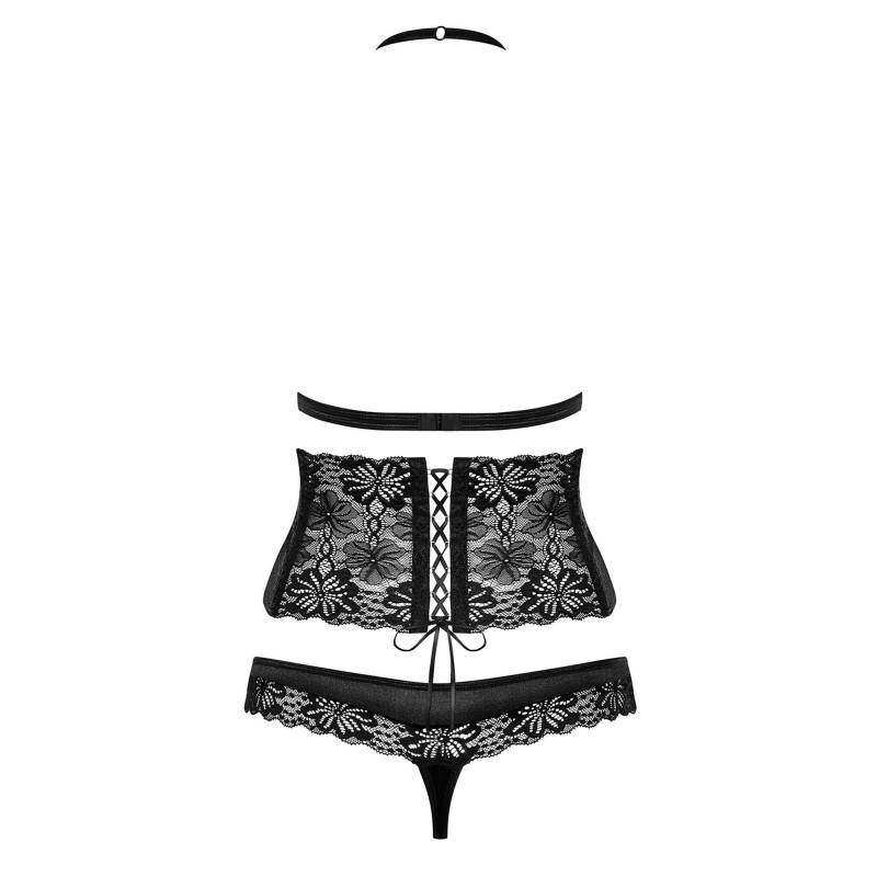 Komplet koronka stanik pas stringi obsessive lxl Komplet koronka stanik pas stringi obsessive lxl