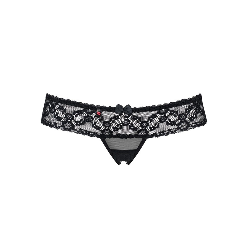Stringi z rozciętym otwartym krokiem obsessive l/xl Stringi z rozciętym otwartym krokiem obsessive l/xl