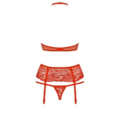 Erotyczny komplet pas stringi stanik obsessive s/m