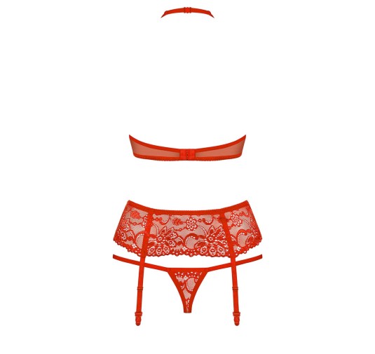Erotyczny komplet pas stringi stanik obsessive s/m