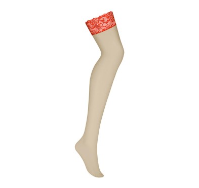 Podniecające czerwone sex pończochy obsessive l/xl Podniecające czerwone sex pończochy obsessive l/xl