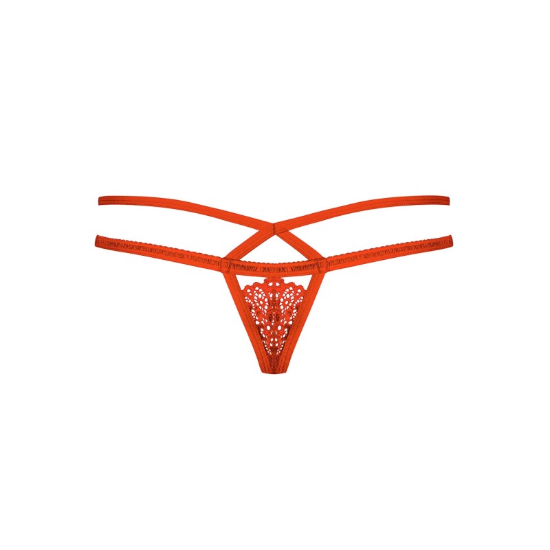 Czerwone koronkowe stringi erotyka obsessive l/xl Czerwone koronkowe stringi erotyka obsessive l/xl
