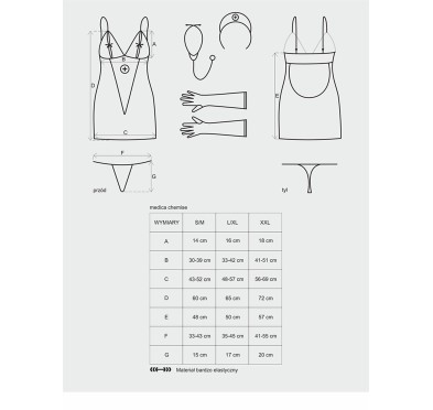 Kostium erotyczny pielęgniarka medica s/m stetoskop Kostium erotyczny pielęgniarka medica s/m stetoskop