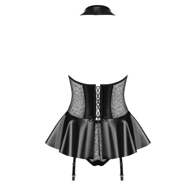 Gorset ze spódniczką figi komplet obsessive l/xl Gorset ze spódniczką figi komplet obsessive l/xl