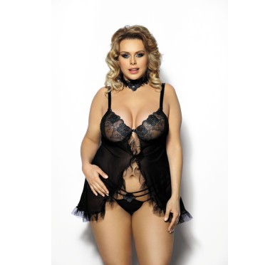 Fripa XL+ (chemise black/halka czarna)