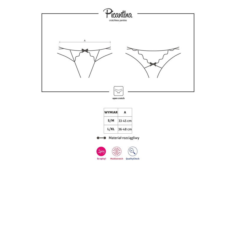 Rozcięte otwarte stringi erotyczne obsessive l/xl Rozcięte otwarte stringi erotyczne obsessive l/xl
