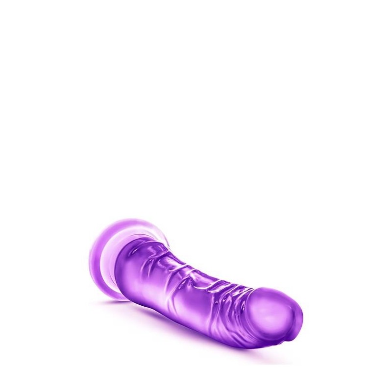 Duży żylasty fioletowy penis z przyssawką 20 cm