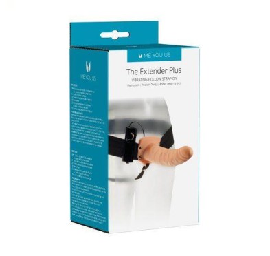 Wibrująca uprząż strapon proteza penisa paski 18cm