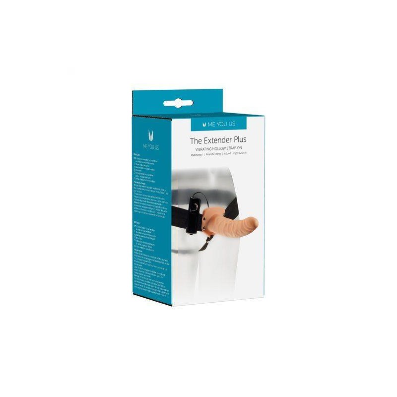 Wibrująca uprząż strapon proteza penisa paski 18cm