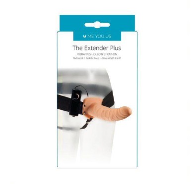 Wibrująca uprząż strapon proteza penisa paski 18cm