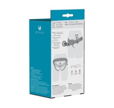 Wibrująca uprząż strapon proteza penisa paski 18cm