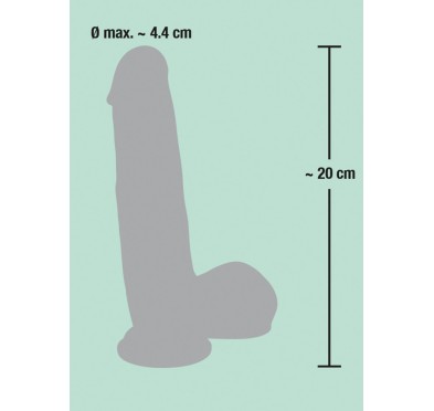 Duże grube dildo jak żywy penis na przyssawce 20cm Duże grube dildo jak żywy penis na przyssawce 20cm