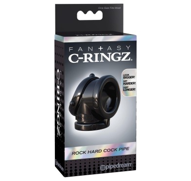 Pierścień-ROCK HARD COCK PIPE BLACK