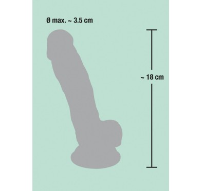 Replika penisa dildo członek realistyczny sex 18cm Replika penisa dildo członek realistyczny sex 18cm