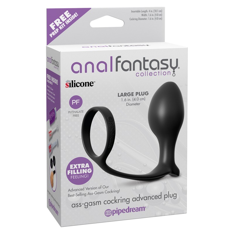 Korek analny ass gasm cock ring advanced black Korek analny ass gasm cock ring advanced black