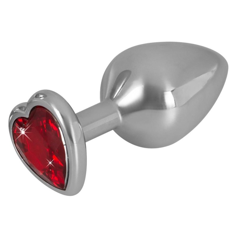 Ozdobny korek analny z sercem kryształek plug 8cm Ozdobny korek analny z sercem kryształek plug 8cm