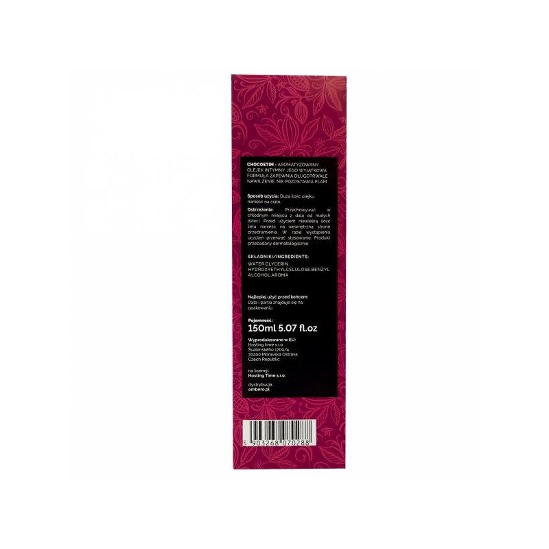 Oralny żel intymny nawilżający sex czekolada 150ml Oralny żel intymny nawilżający sex czekolada 150ml