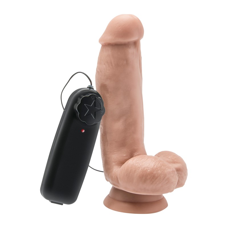 Grube realistyczne dildo wibrator przyssawka 15cm Grube realistyczne dildo wibrator przyssawka 15cm