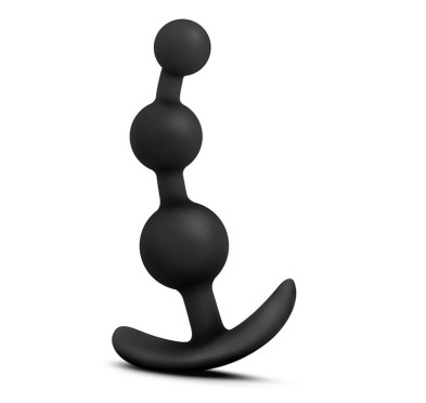 Czarne koraliki plug analny giętki zatyczka Czarne koraliki plug analny giętki zatyczka