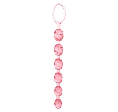 Plug/kulki-SWIRL PLEASURE BEADS PINK