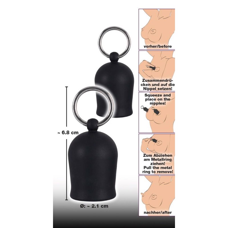 Próżniowe pompki do sutek silikonowe bdsm sex Próżniowe pompki do sutek silikonowe bdsm sex