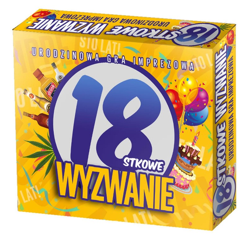 Wyzwanie gra planszowa na imprezę 18stkę prezent Wyzwanie gra planszowa na imprezę 18stkę prezent