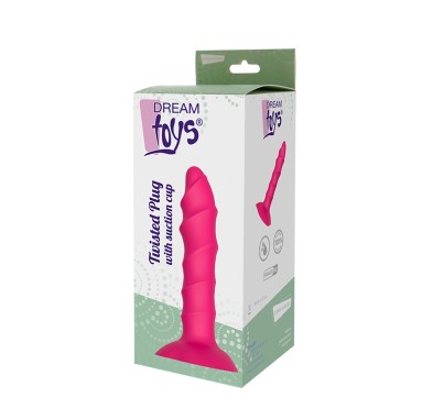 Plug-DREAM TOYS TWISTED PLUG WITH SUCTION CUP