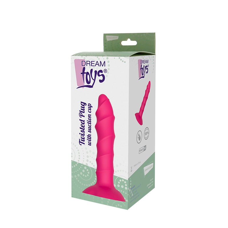 Plug-DREAM TOYS TWISTED PLUG WITH SUCTION CUP