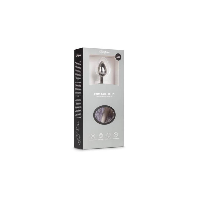 Korek analny lisi ogon plug z futerkiem metalowy Korek analny lisi ogon plug z futerkiem metalowy