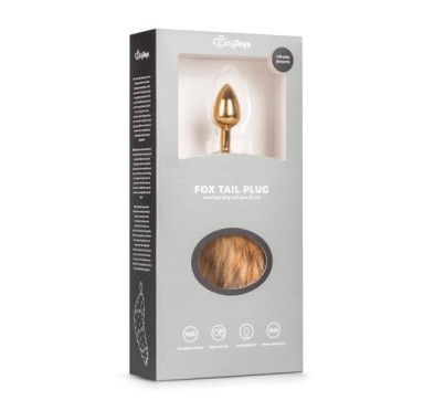 Korek analny lisi ogon plug z futerkiem metalowy Korek analny lisi ogon plug z futerkiem metalowy