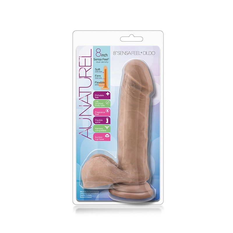 Dildo-au naturel 8inch sensa feel dildo latin