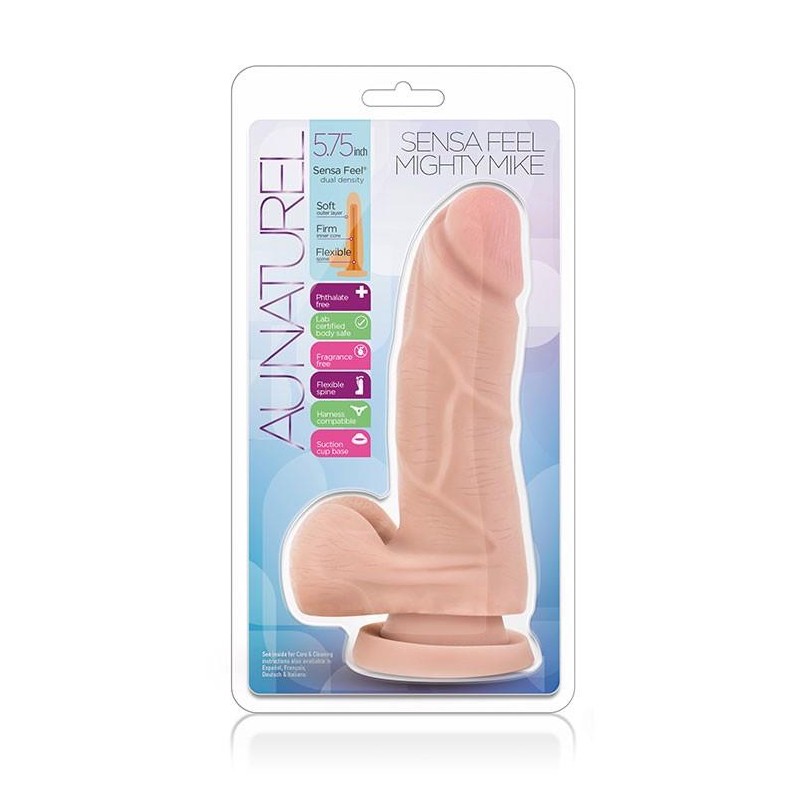 Dildo-au naturel 5.5inch mighty mike beige