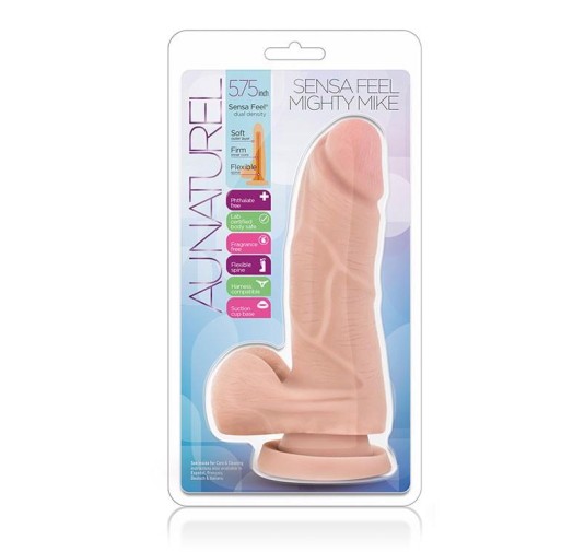 Dildo-au naturel 5.5inch mighty mike beige