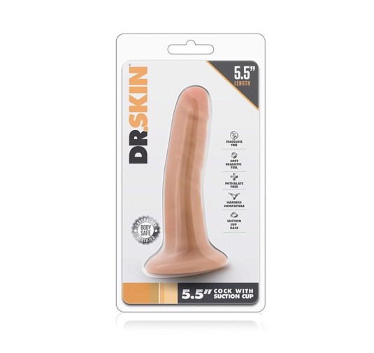 Dildo-DR. SKIN 5.5INCH COCK WITH SUCTION CUP