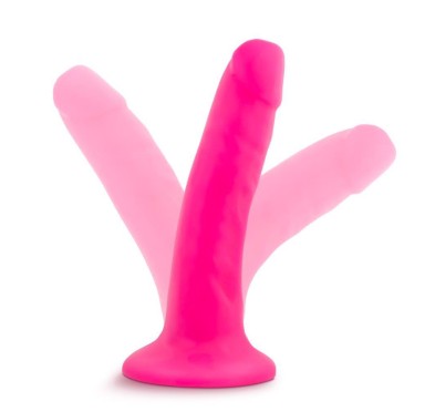 Dildo-neo 6inch dual density cock neon pink