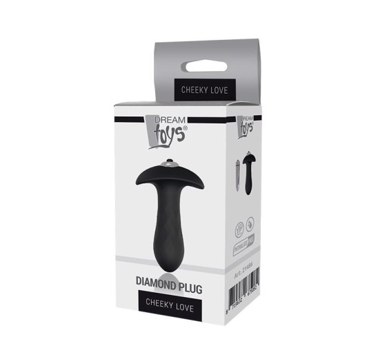 Korek analny unisex wibrująca zatyczka buttplug