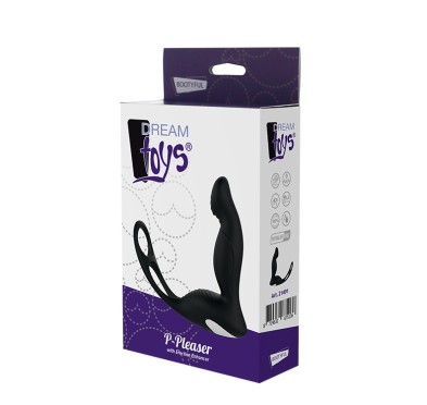 Czarny gładki silikonowy masażer prostaty Czarny gładki silikonowy masażer prostaty