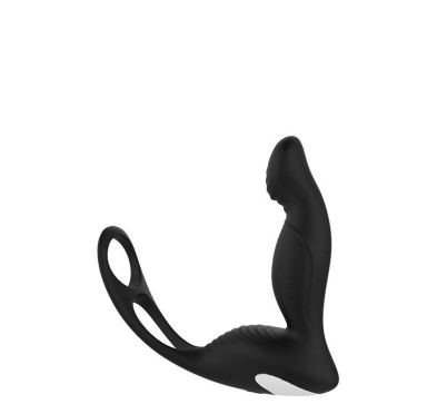 Czarny gładki silikonowy masażer prostaty Czarny gładki silikonowy masażer prostaty