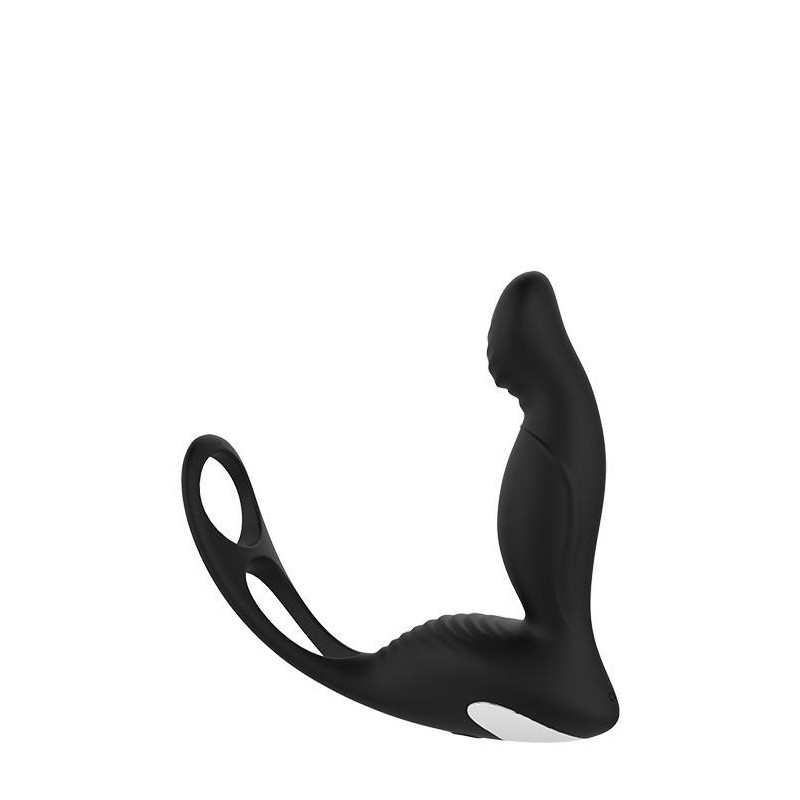 Czarny gładki silikonowy masażer prostaty Czarny gładki silikonowy masażer prostaty