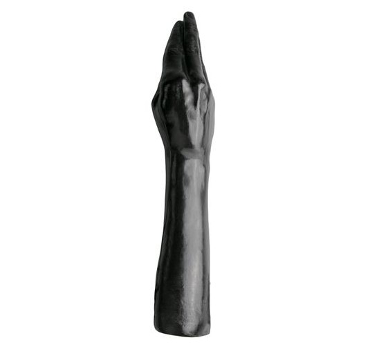 Czarne dildo do fistingu w kształcie ręki 43 cm