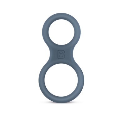 Boners Silicone Cock Ring And Ball Stretcher - Grey
