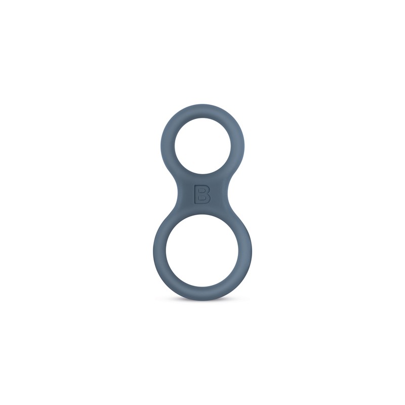 Boners Silicone Cock Ring And Ball Stretcher - Grey