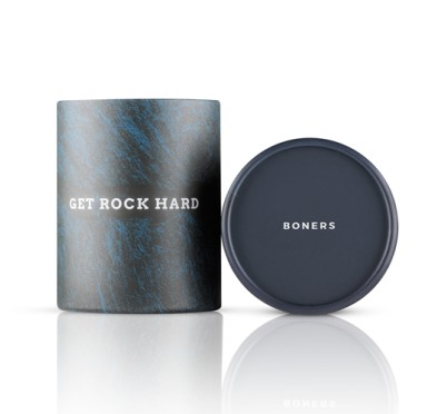 Boners Silicone Cock Ring And Ball Stretcher - Grey