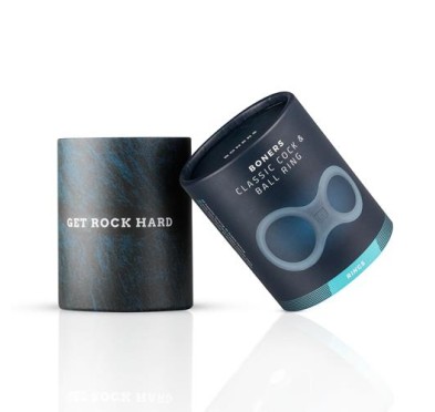 Boners Silicone Cock Ring And Ball Stretcher - Grey