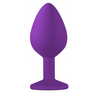 Wtyczka analna korek silikonowy z kryształem 8cm